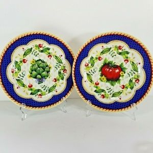 2 Andrea by Sadek Le Jardin Artichoke Tomato Plate
